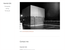 Tablet Screenshot of hamishgill.com